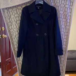 NY&Co Black Wool Peacoat